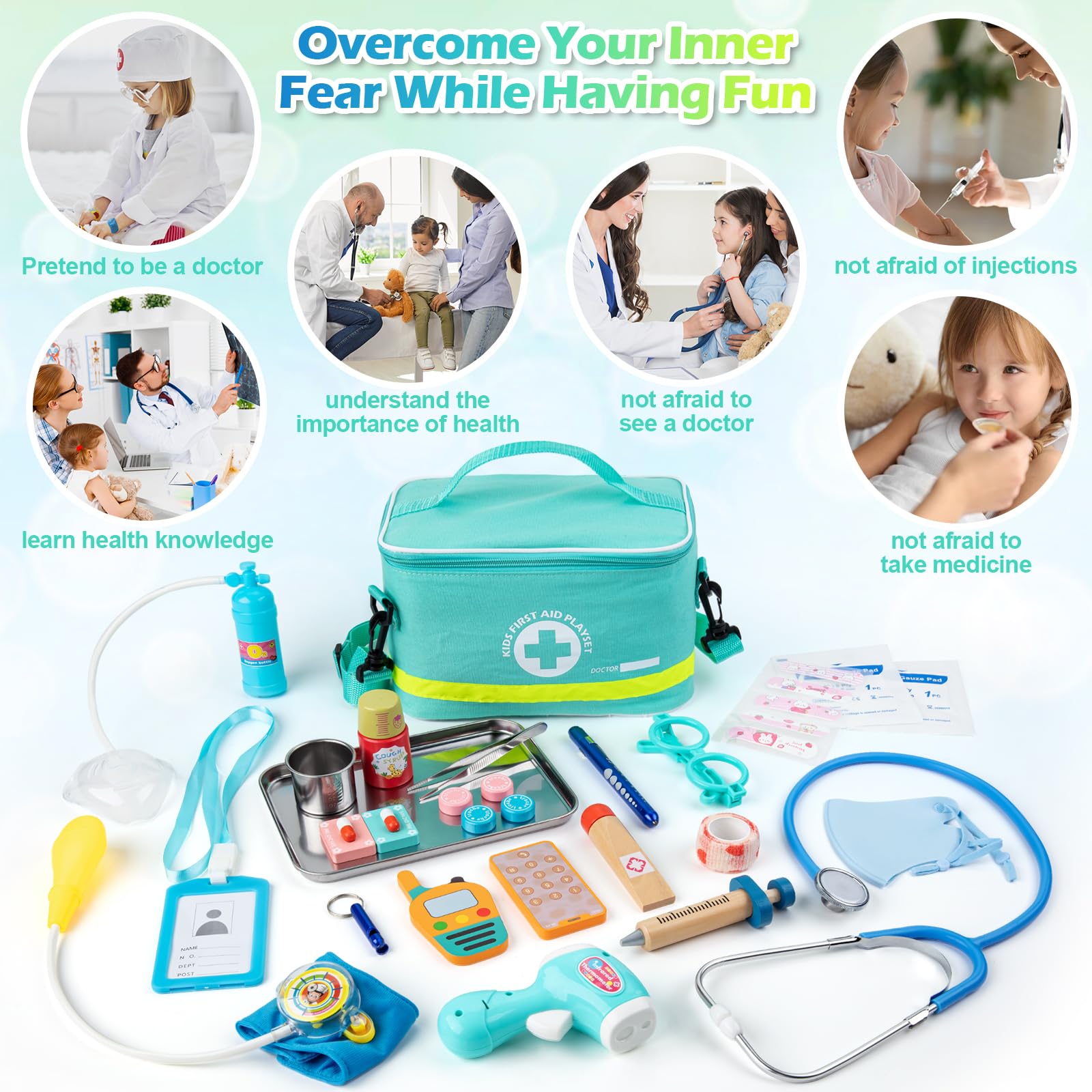 Sundaymot Doctor Kit canvas bag keeps tools organized during playtime
