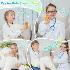 Sundaymot Doctor Kit doctor coat enhances imaginative dress-up and caring play
