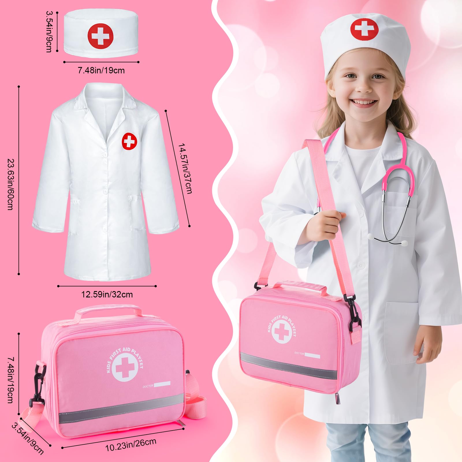 Sundaymot complete medical accessories set for at-home education plays.