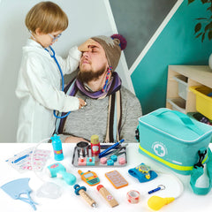 Sundaymot Doctor Kit patient-play scene encourages empathy and social skills
