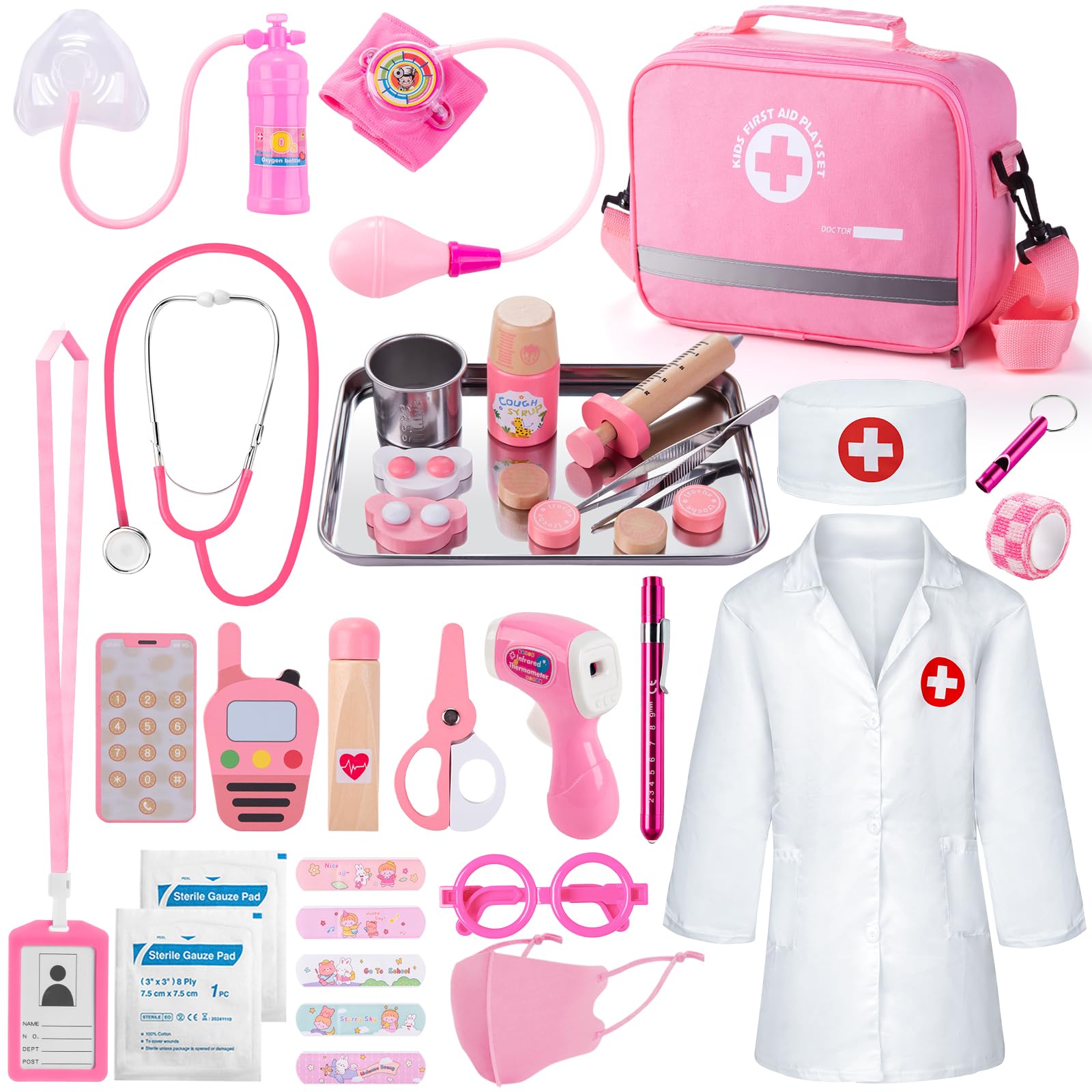 Sundaymot Doctor Kit stethoscope for realistic pretend medical exams.