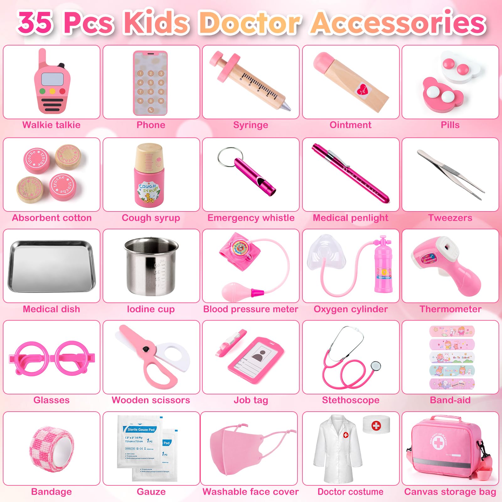 Sundaymot toy phones for role-play communication during medical scenarios.