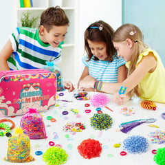 Sundaymot S-clips and beads laid out for easy crafting access