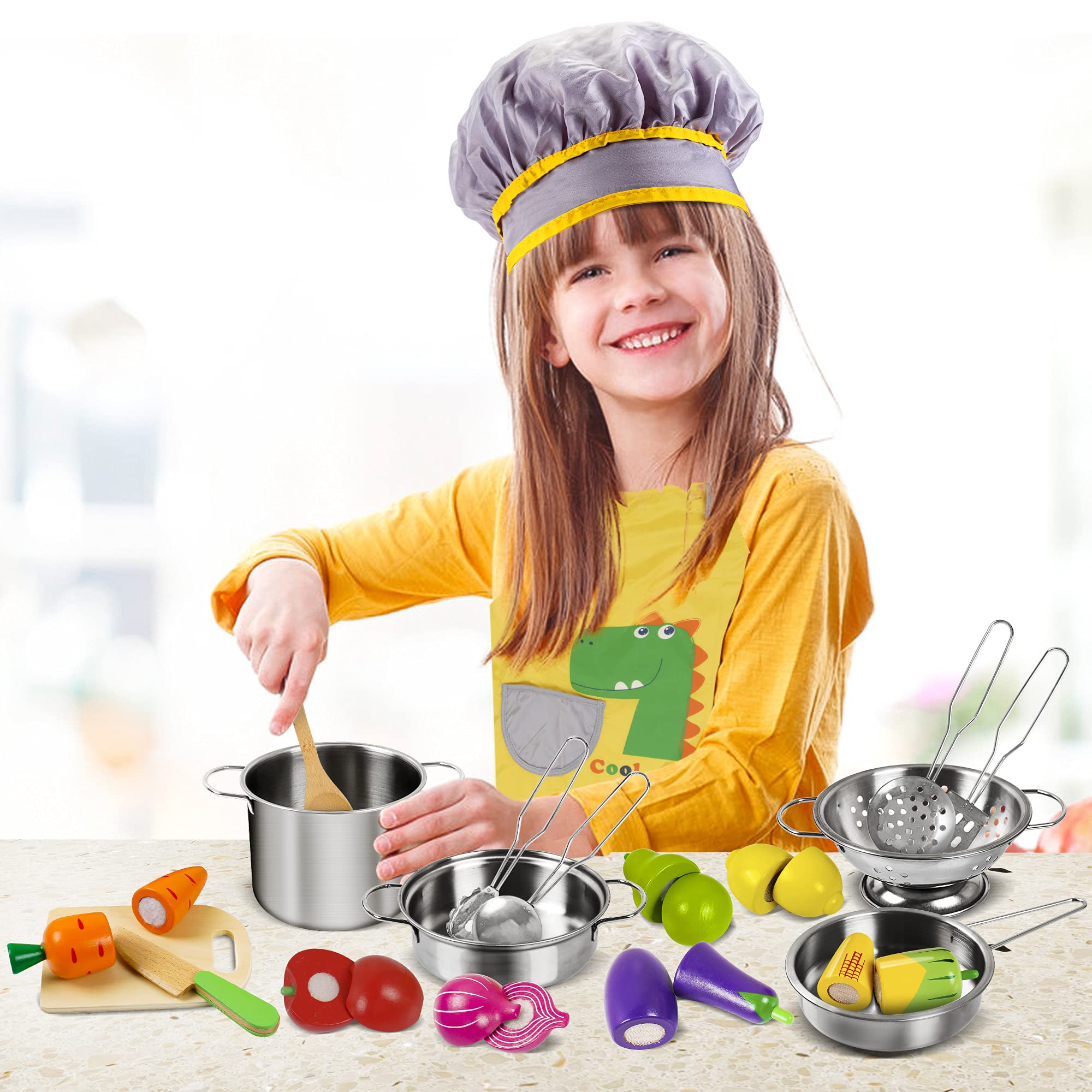 Sundaymot storage box helps organize play kitchen accessories after cooking