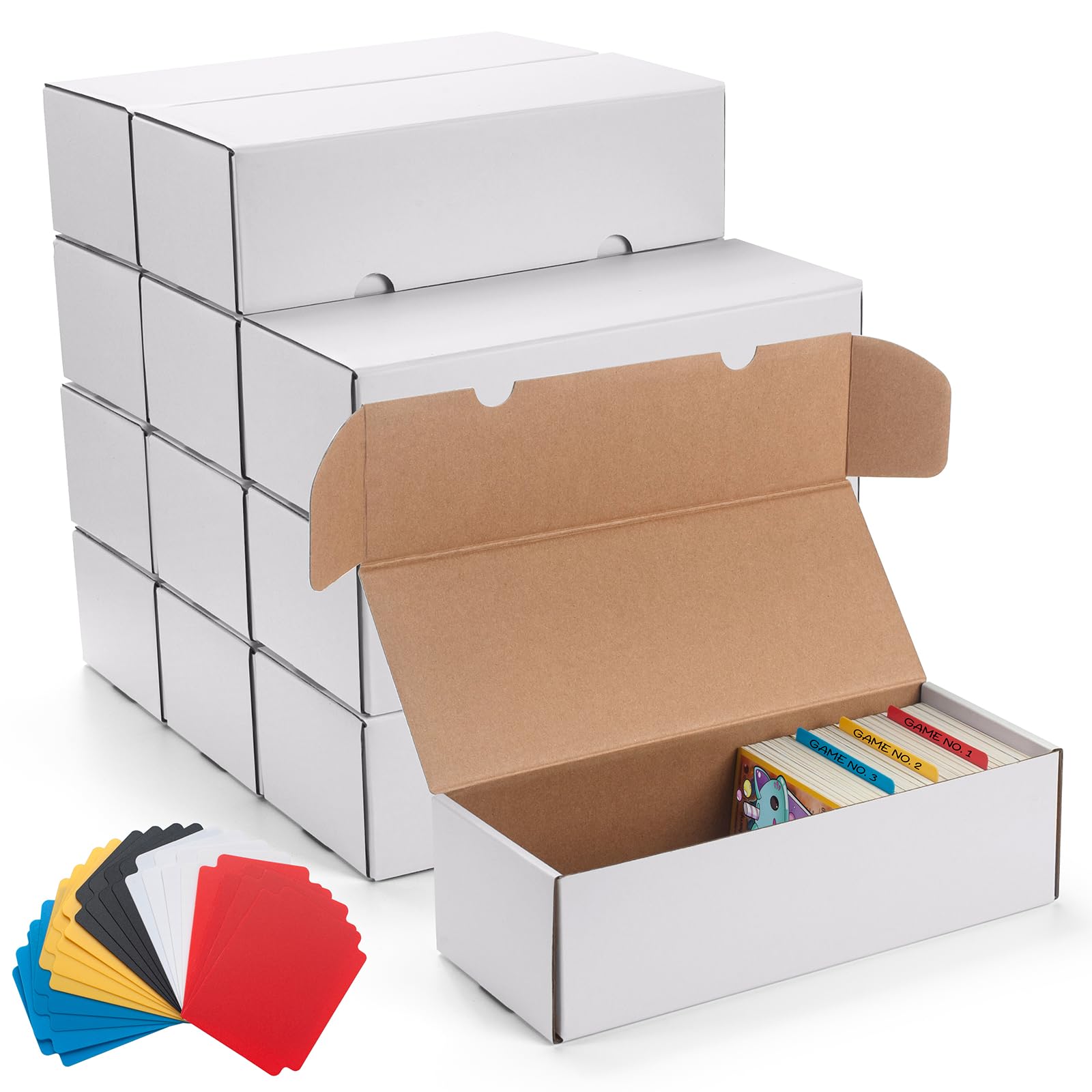 SUNEZLGO 12-pack card storage box closed for secure transport of collectible cards.