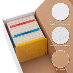 SUNEZLGO 20 multicolor dividers neatly separate cards by criteria.