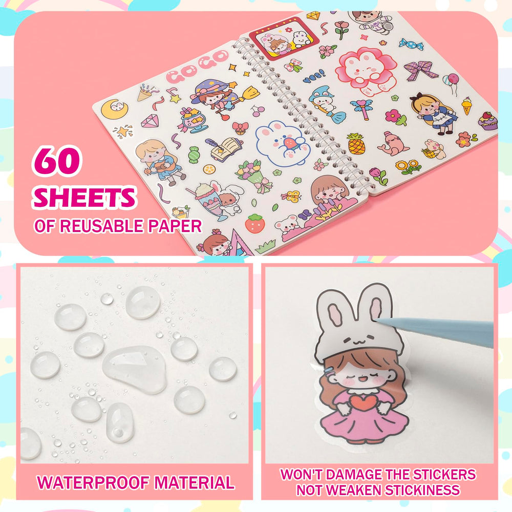 SUNEZLGO A5 inner pages provide ample double-sided space for stickers.