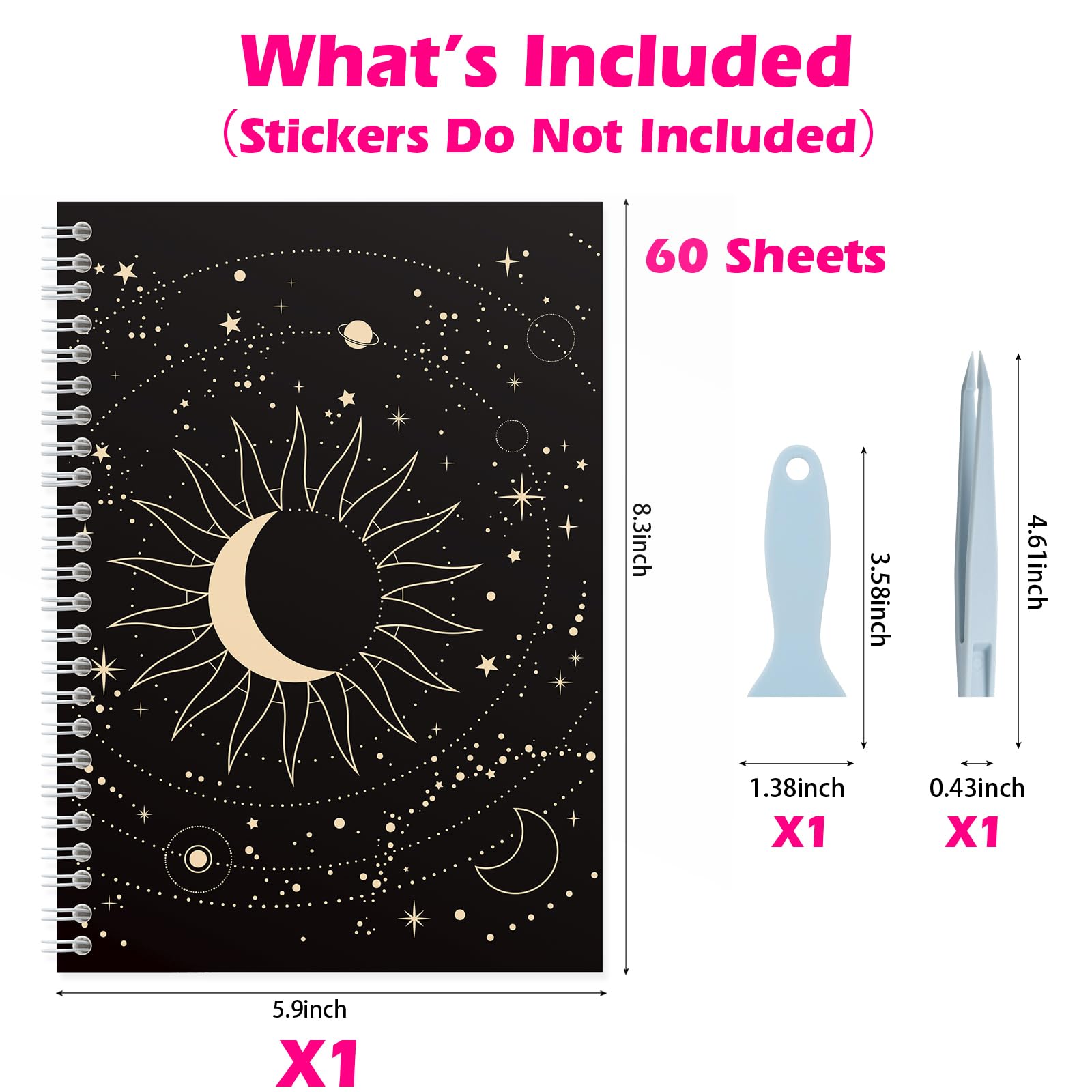 SUNEZLGO A5 spiral coil binding showing durable, flat-lay capability for easy sticking.