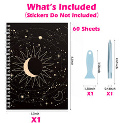 SUNEZLGO A5 spiral coil binding showing durable, flat-lay capability for easy sticking.