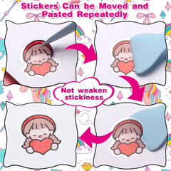 SUNEZLGO 180-degree lay-flat design makes sticking stickers effortless.