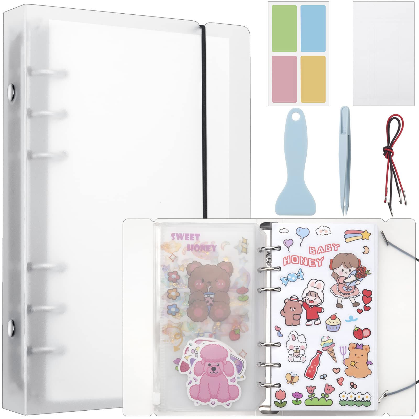 SUNEZLGO sticker album front cover with frosted finish for quick identification and protection.