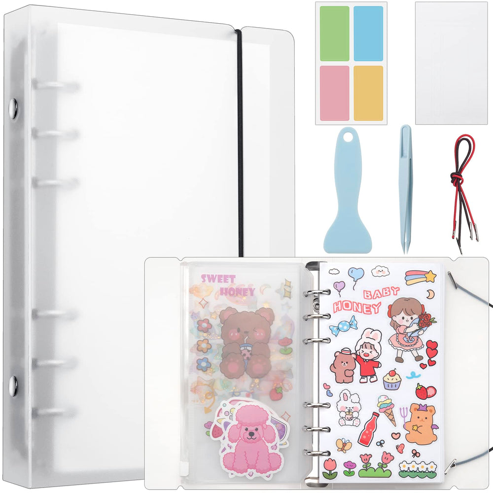 SUNEZLGO sticker album front cover with frosted finish for quick identification and protection.
