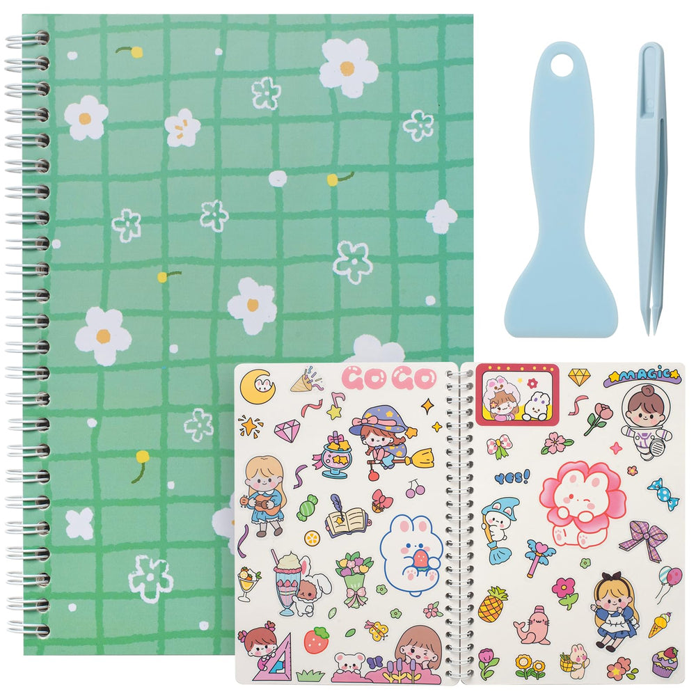 SUNEZLGO sticker book cover shows durable, waterproof shell for travel.