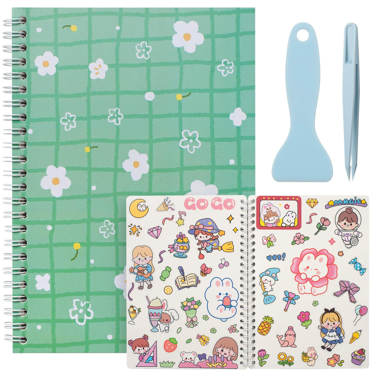 SUNEZLGO sticker book cover shows durable, waterproof shell for travel.