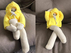 Sunfedmiss Banana Man plush full length 65cm for decorative display.