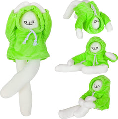 Sunfedmiss Banana Man plush front view with poseable arms for fun poses.