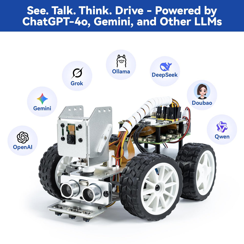 SunFounder PiCar-X AI vision module enabling real-time recognition
