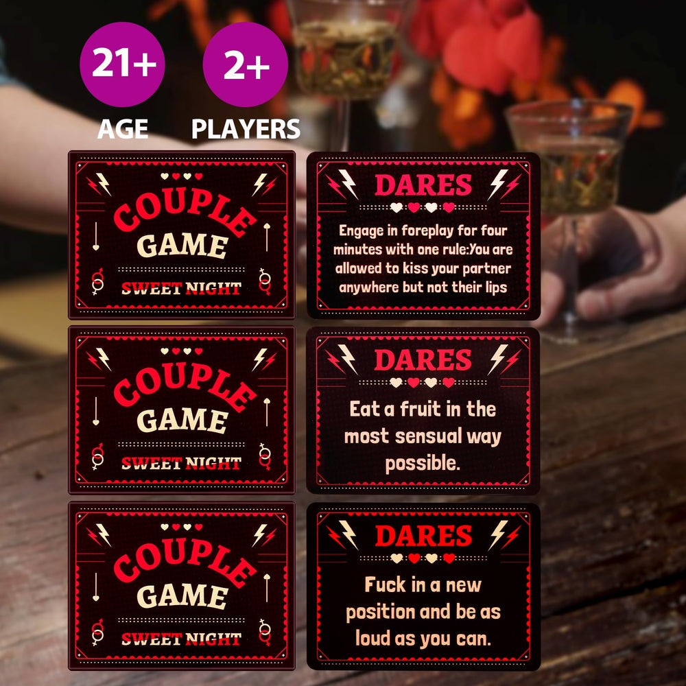 Date night setup with SUNHHX cards for thoughtful dialogue.