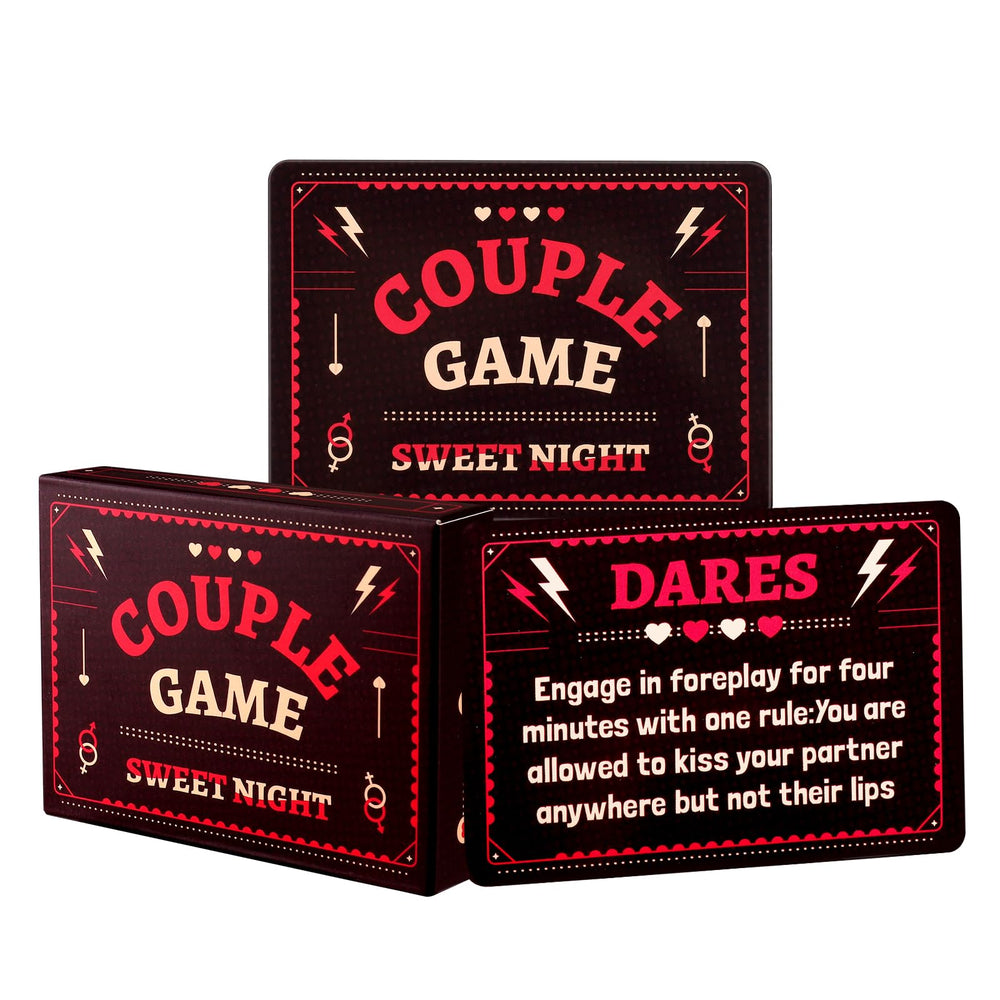 SUNHHX Couple Edition deck opened to reveal prompts for intimate conversations.