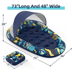 Sunikko X 3-in-1 pool float large 73x48 size for adults