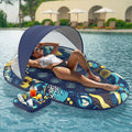 Sunikko X 3-in-1 pool float canopy shading for sunny days