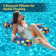 Sunikko X adjustable back and head support float allows customizable lounging position