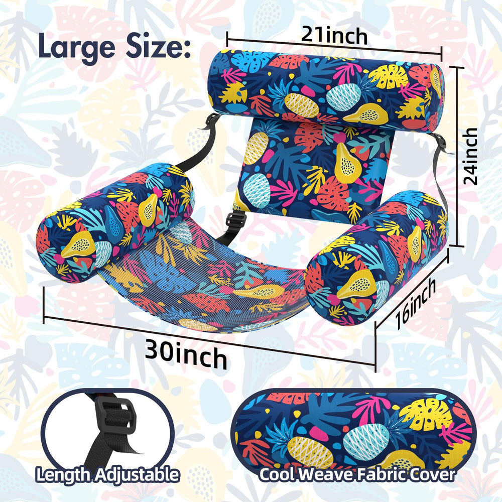 Sunikko X hammock pool float with fabric coverage provides a soft, comfortable ride
