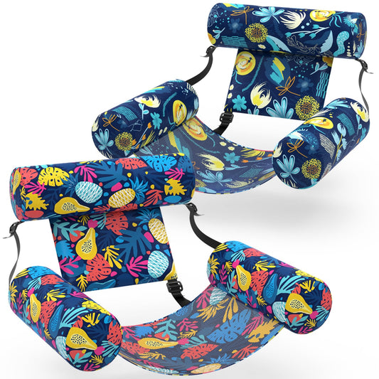 Sunikko X pool float with Hawaii flower pattern for tropical relaxation