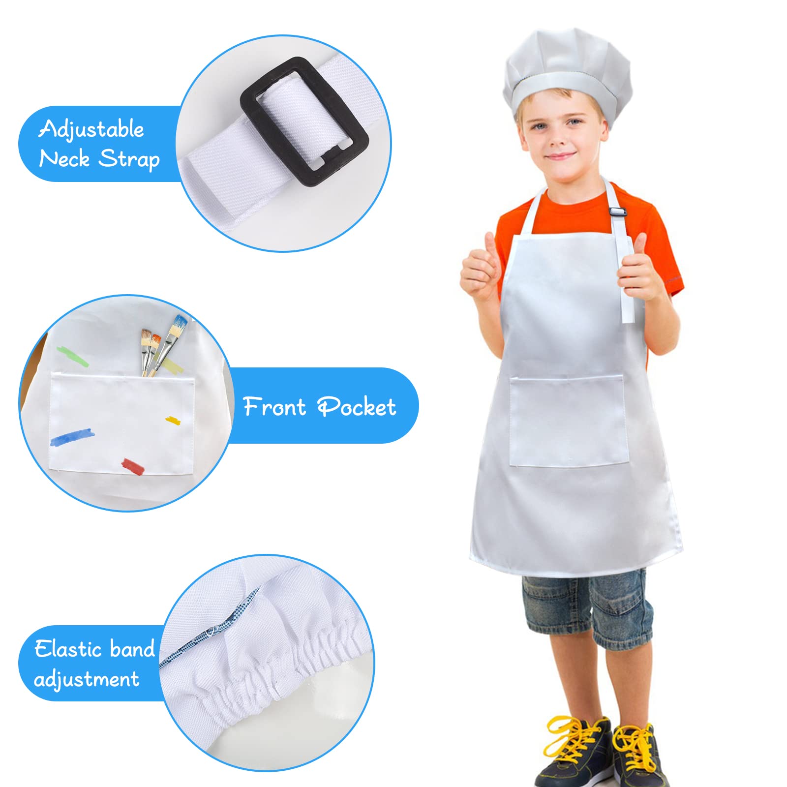 SUNLAND apron pockets close-up highlighting tool storage for cooking and crafts.