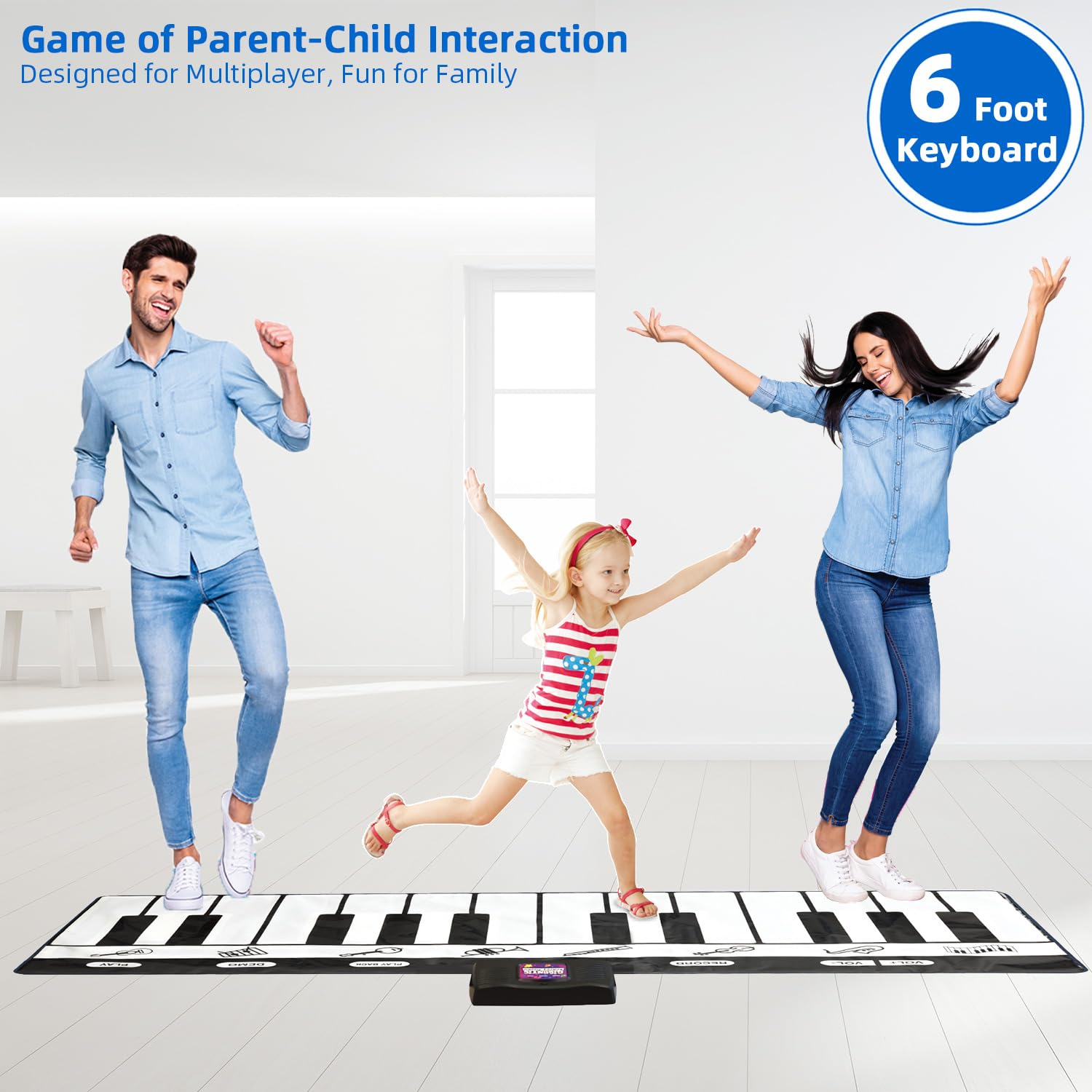 SUNLIN 24 keys panel enables colorful musical exploration during family time.