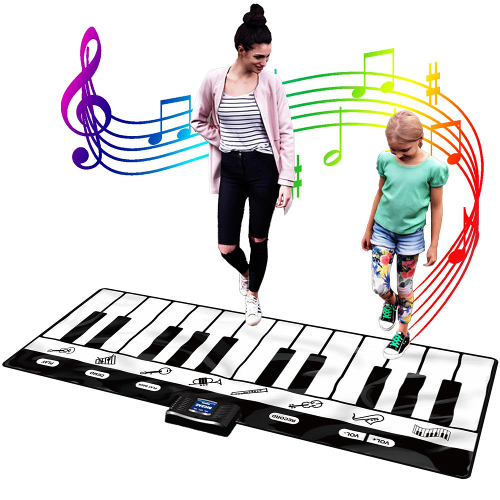 SUNLIN 6ft piano mat assembled for active play and creative exploration.