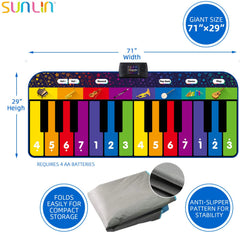 SUNLIN anti-slip back keeps play safe on smooth floors.