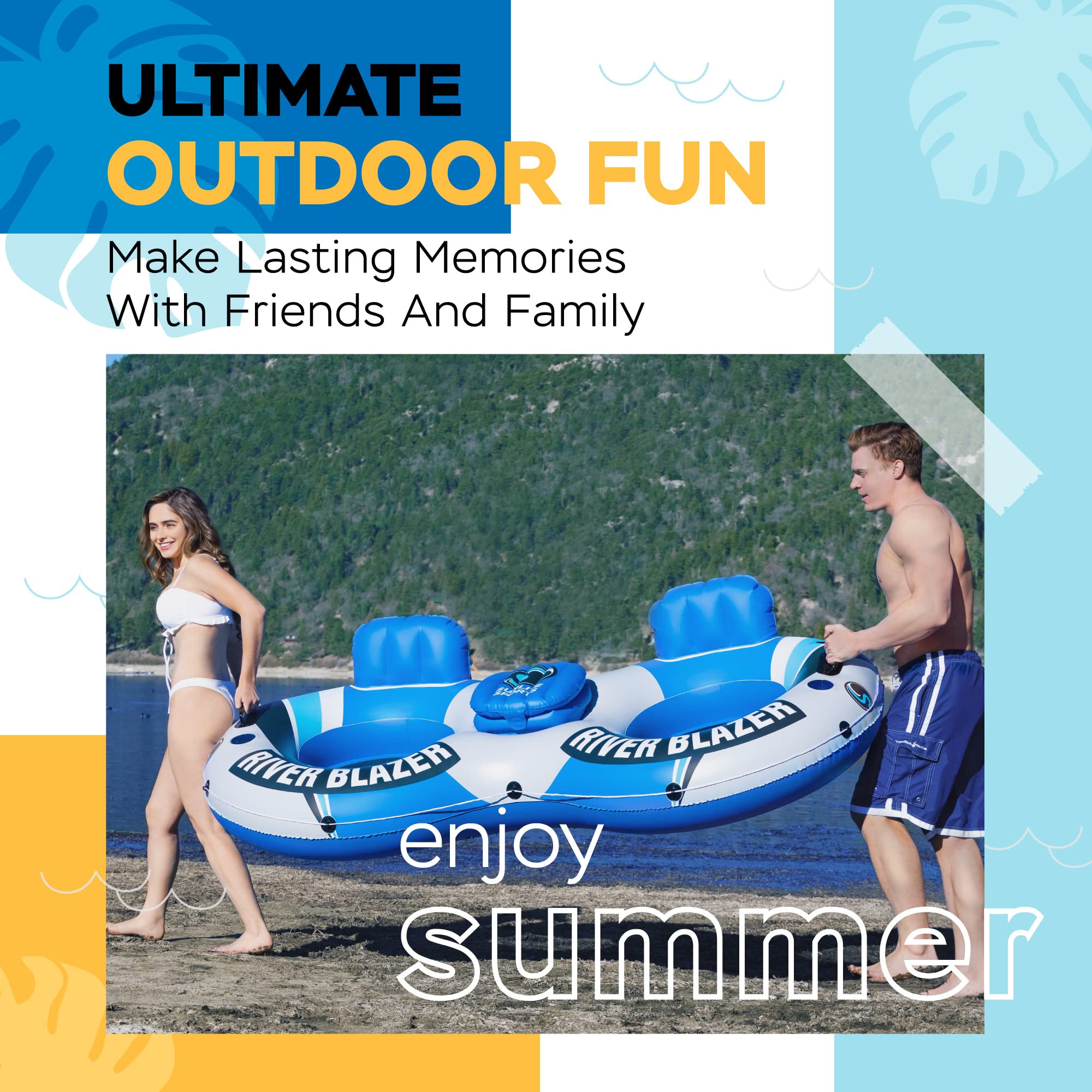 Sunlite Sports cooler compartment keeps drinks cold during river trips