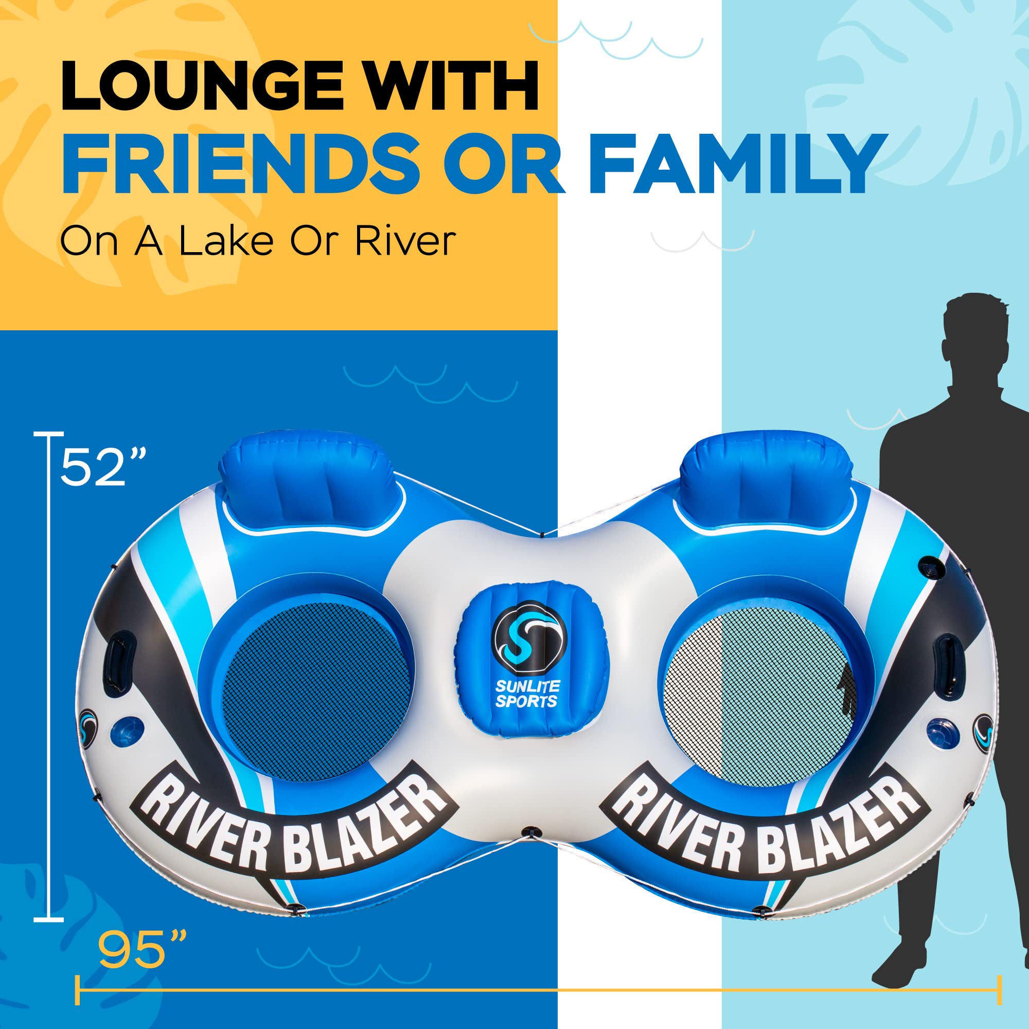 Sunlite Sports cup holder keeps drinks within reach in sunlit floats