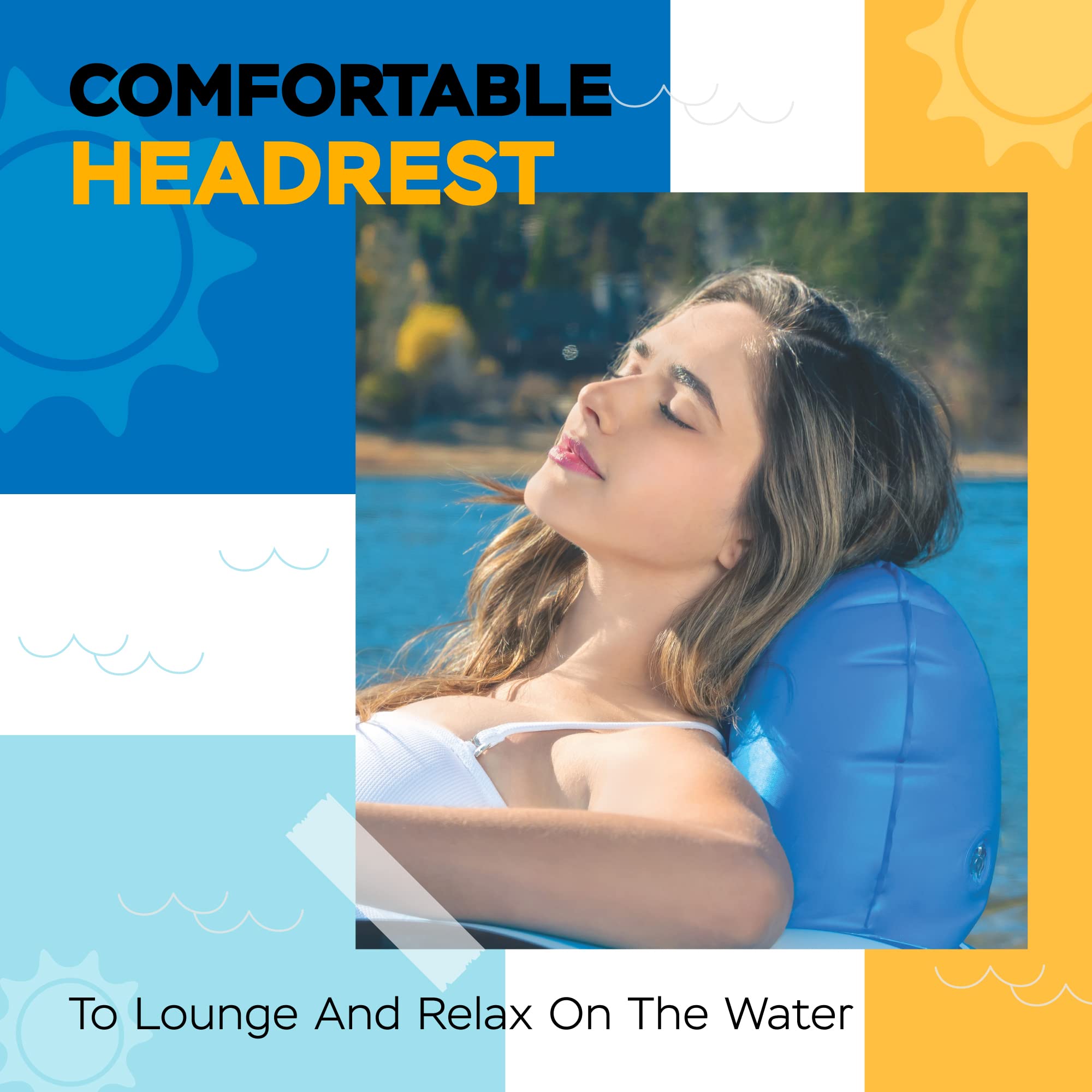 Sunlite Sports double-sealed seams help prevent air leaks during floats