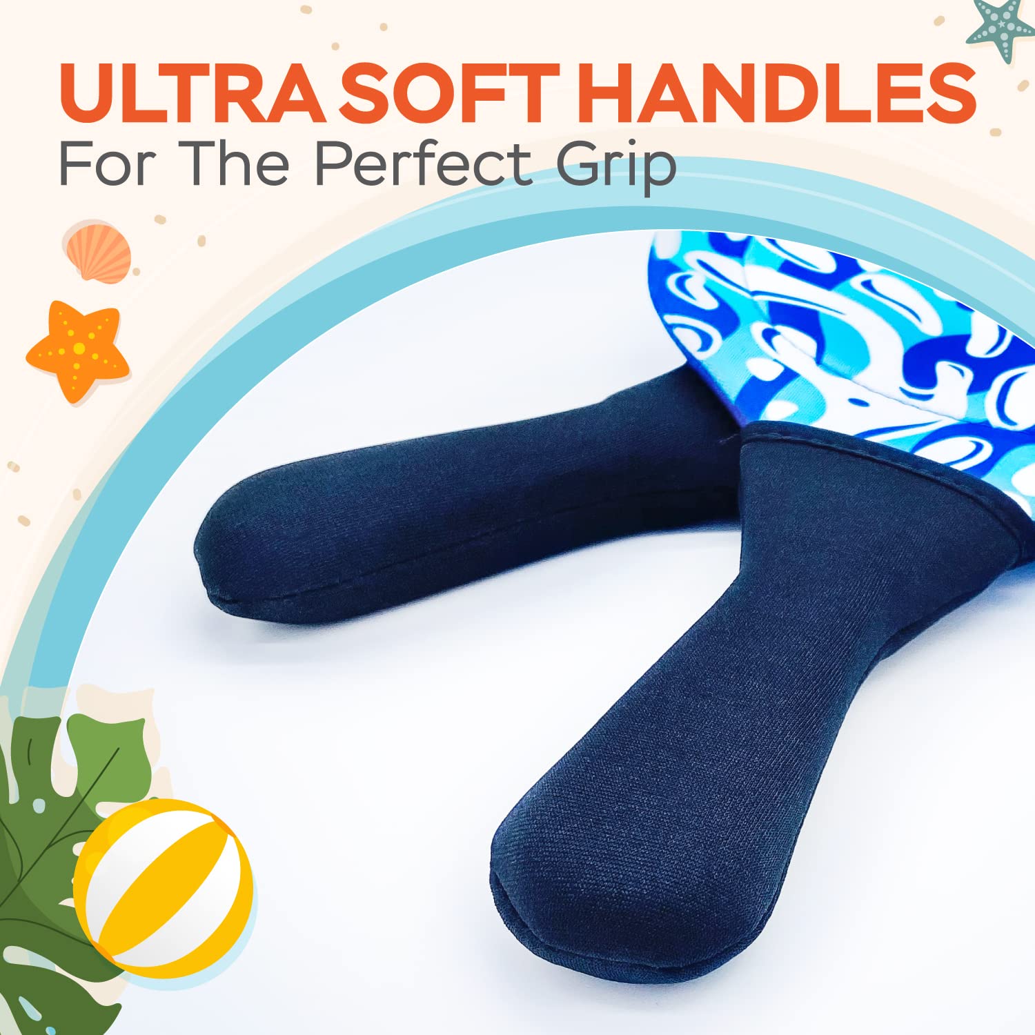 Sunlite Sports neoprene paddles resist wear and stay flexible in outdoor conditions.