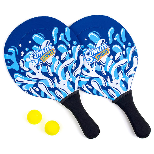 Sunlite Sports Beach Paddle Set paddles offer comfortable grip for sunny play.