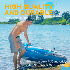 Sunlite Sports River Blazer grab rope and mesh bottom promote stability