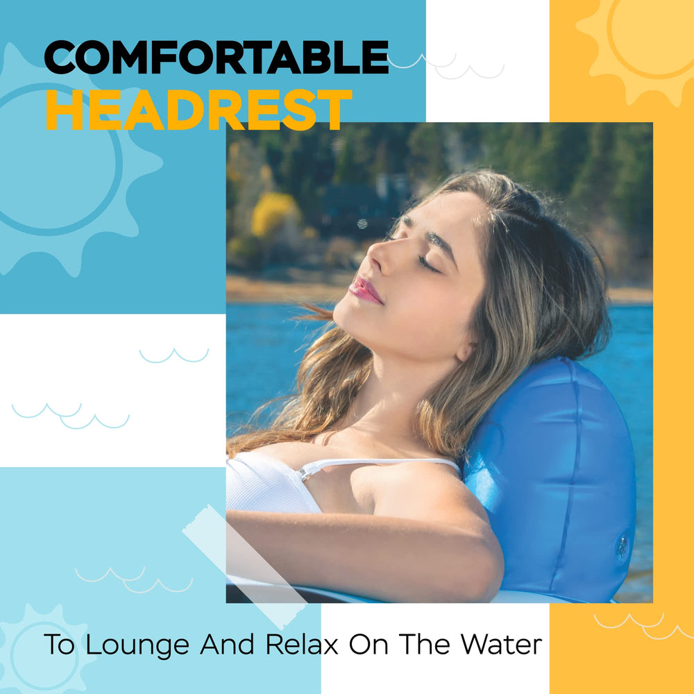 Sunlite Sports River Blazer headrest provides neck-friendly lounging on water