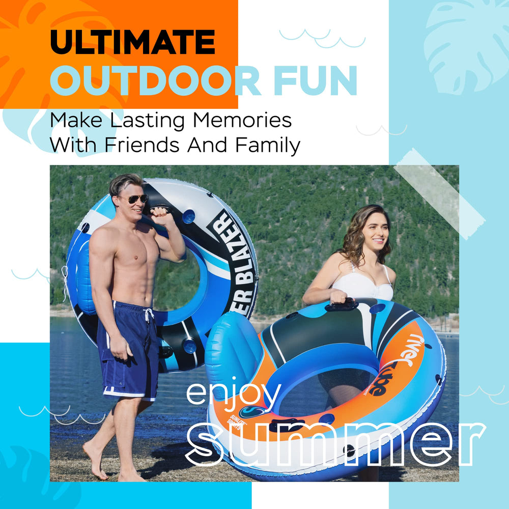 Sunlite Sports River Blazer heavy-duty handles provide secure grip during floats.