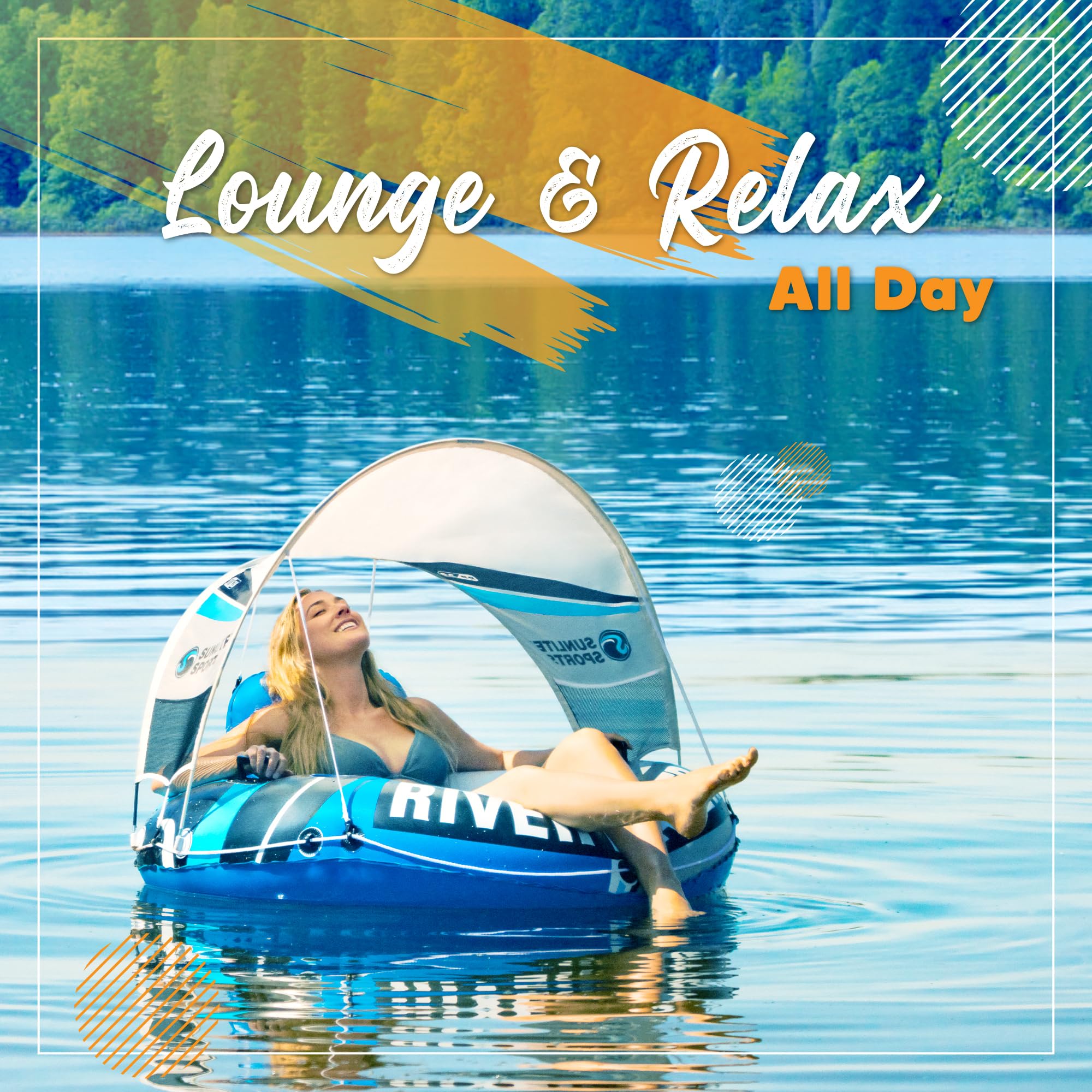 Sunlite Sports River Blazer mesh bottom promotes airflow for cooling.