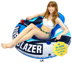 Sunlite Sports River Blazer outer view shows durable PVC for lake lounging