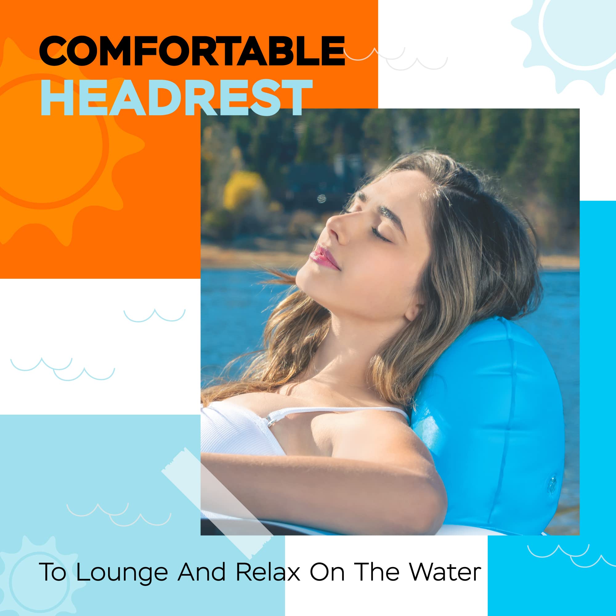 Sunlite Sports River Blazer puncture-resistant PVC ensures durability on river adventures.