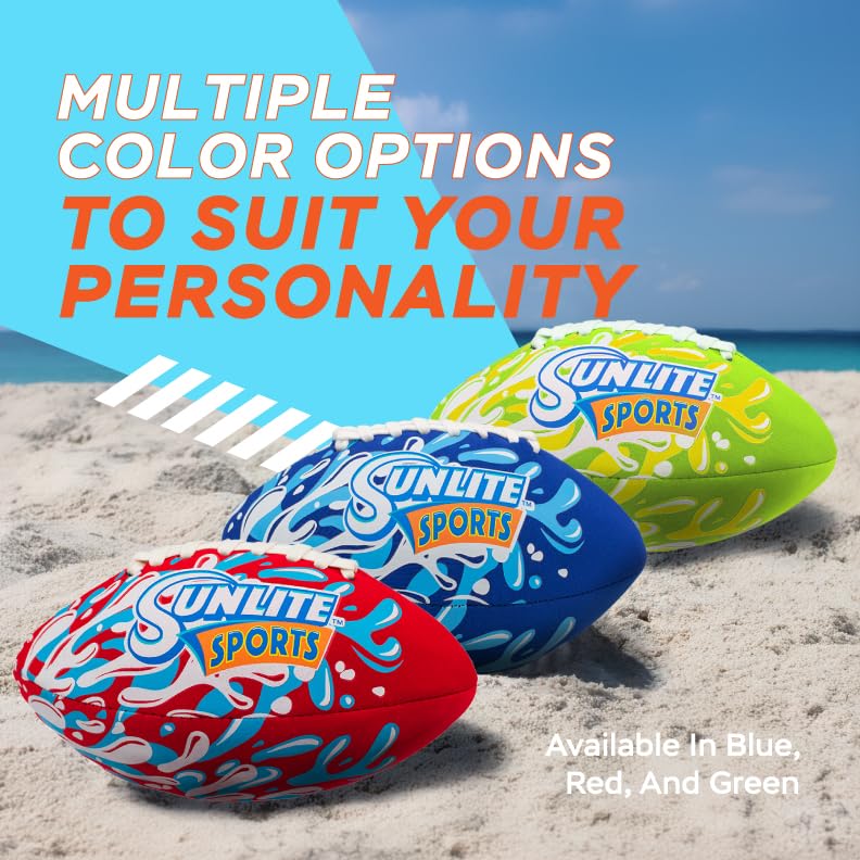 Sunlite Sports waterproof football grip texture improves catch in water
