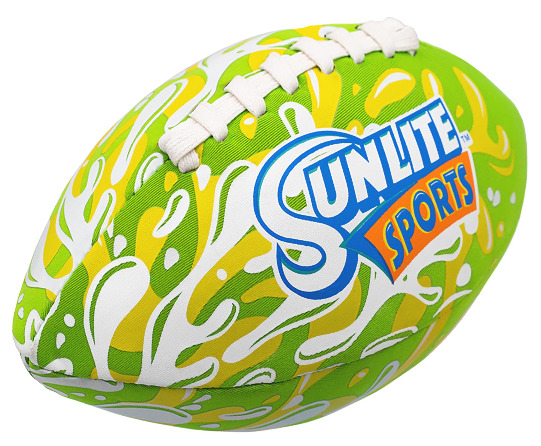 Sunlite Sports waterproof football with inflation pump for easy setup and transport