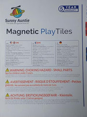 Sunny Auntie Magnetic Tiles carrying case holds all tiles for on-the-go play.