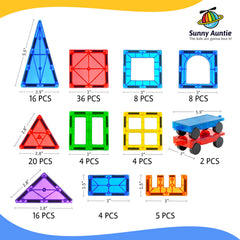 Sunny Auntie Magnetic Tiles kids playing demonstrates collaborative and independent learning