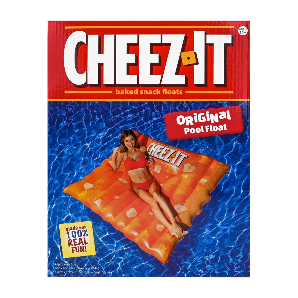Sunny Days Cheez-It pool float ideal for beach and lake use