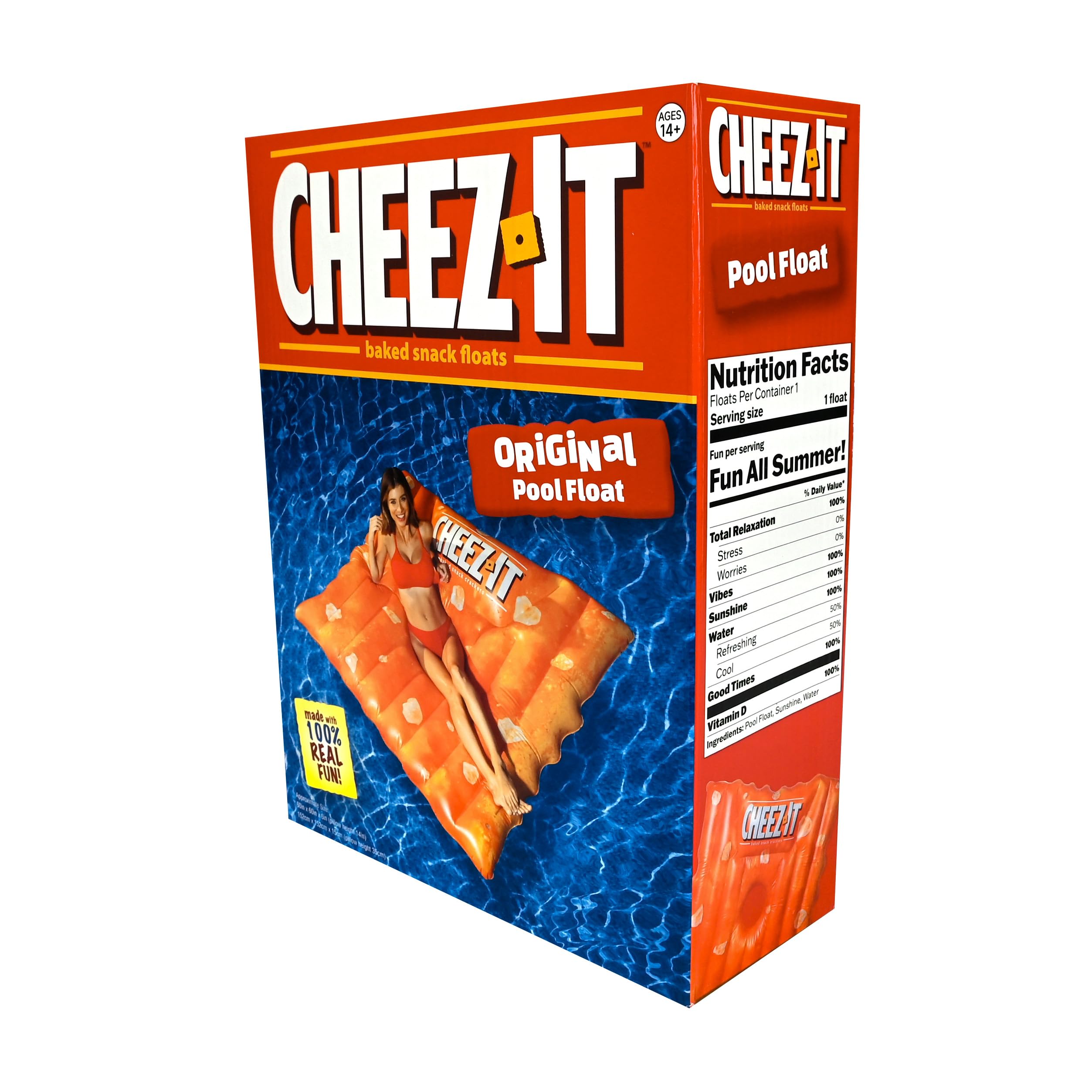 Sunny Days Cheez-It pool float promotes year round summer fun
