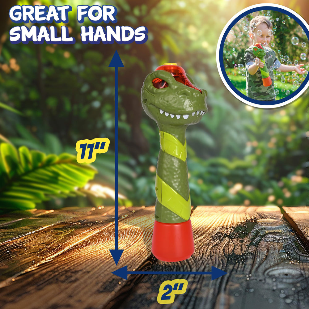 Sunny Days Entertainment Maxx Bubbles Dinosaur Wand unboxing and setup.